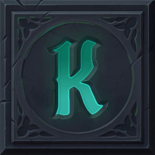 古神巴風特字母K符號｜基礎圖樣與連線組合元素